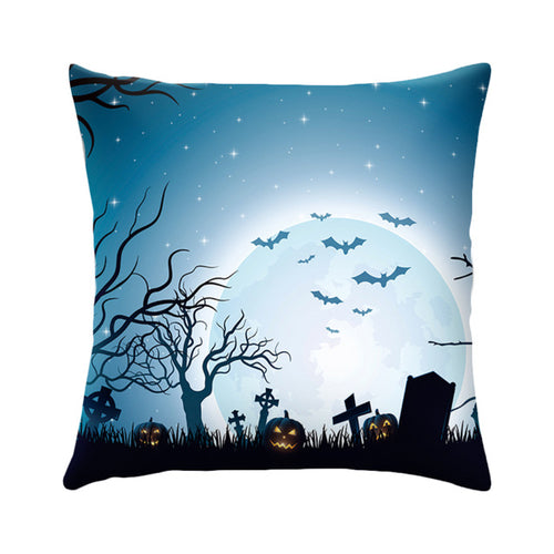 DIDIHOU Halloween Cushion Cover Ghost Castle