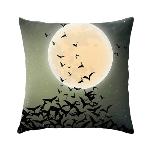 DIDIHOU Halloween Cushion Cover Pumpkin Castle