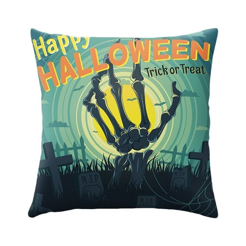 DIDIHOU Halloween Cushion Cover Pumpkin Castle