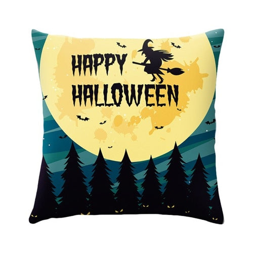 DIDIHOU Halloween Cushion Cover Pumpkin Castle
