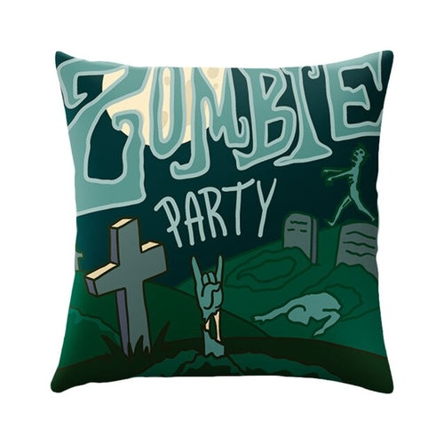 DIDIHOU Halloween Cushion Cover Pumpkin Castle