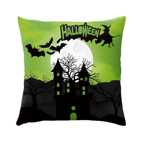 DIDIHOU Halloween Cushion Cover Pumpkin Castle