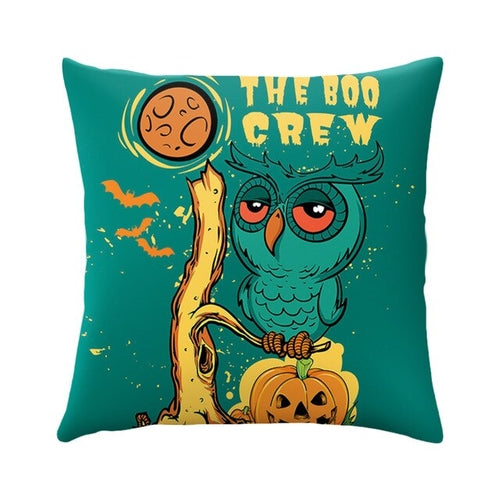 DIDIHOU Halloween Cushion Cover Pumpkin Castle