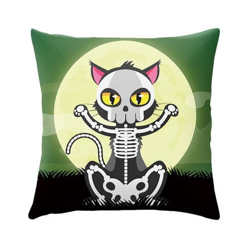 DIDIHOU Halloween Cushion Cover Pumpkin Castle