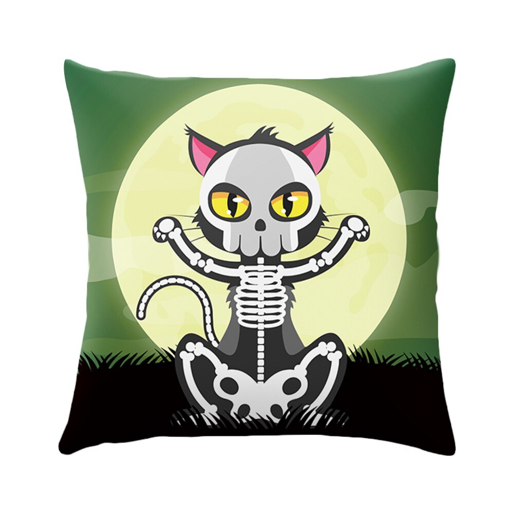 DIDIHOU Halloween Cushion Cover Pumpkin Castle