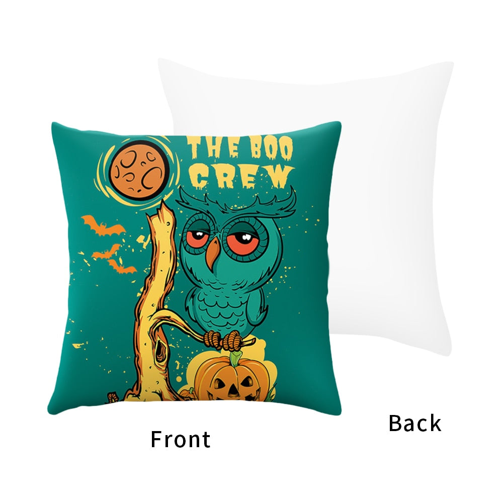 DIDIHOU Halloween Cushion Cover Pumpkin Castle