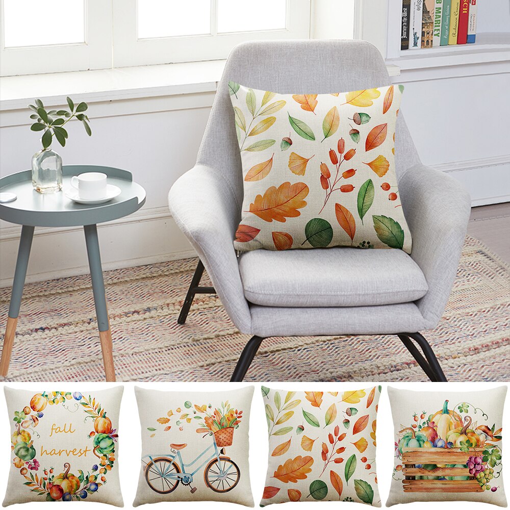 DIDIHOU Maple Leaf Pattern Throw Pillow Cushion