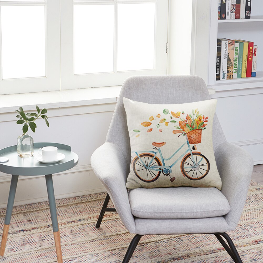 DIDIHOU Maple Leaf Pattern Throw Pillow Cushion