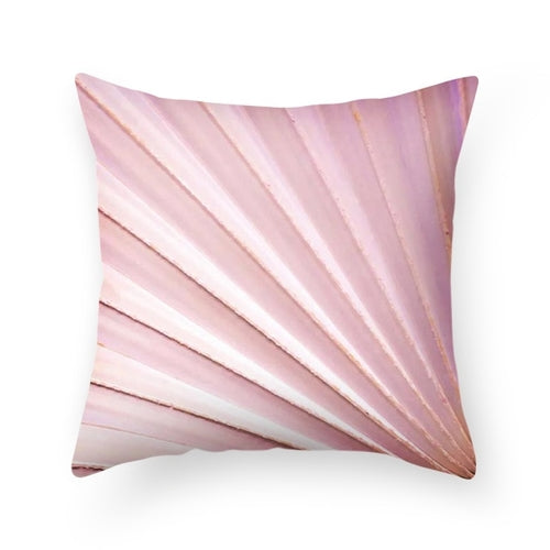 DIDIHOU Pink Geometric Pattern Throw Pillow Cotton
