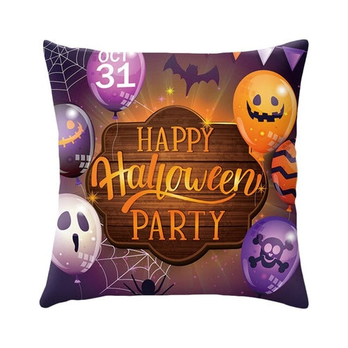 DIDIHOU Pumpkin Castle Spider Cushion Cover