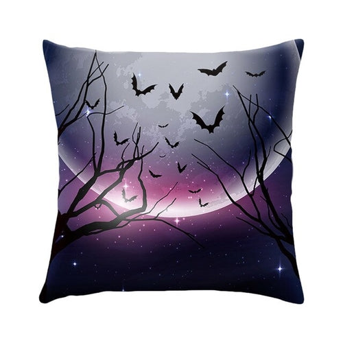 DIDIHOU Pumpkin Castle Spider Cushion Cover