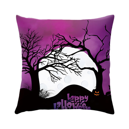 DIDIHOU Pumpkin Castle Spider Cushion Cover