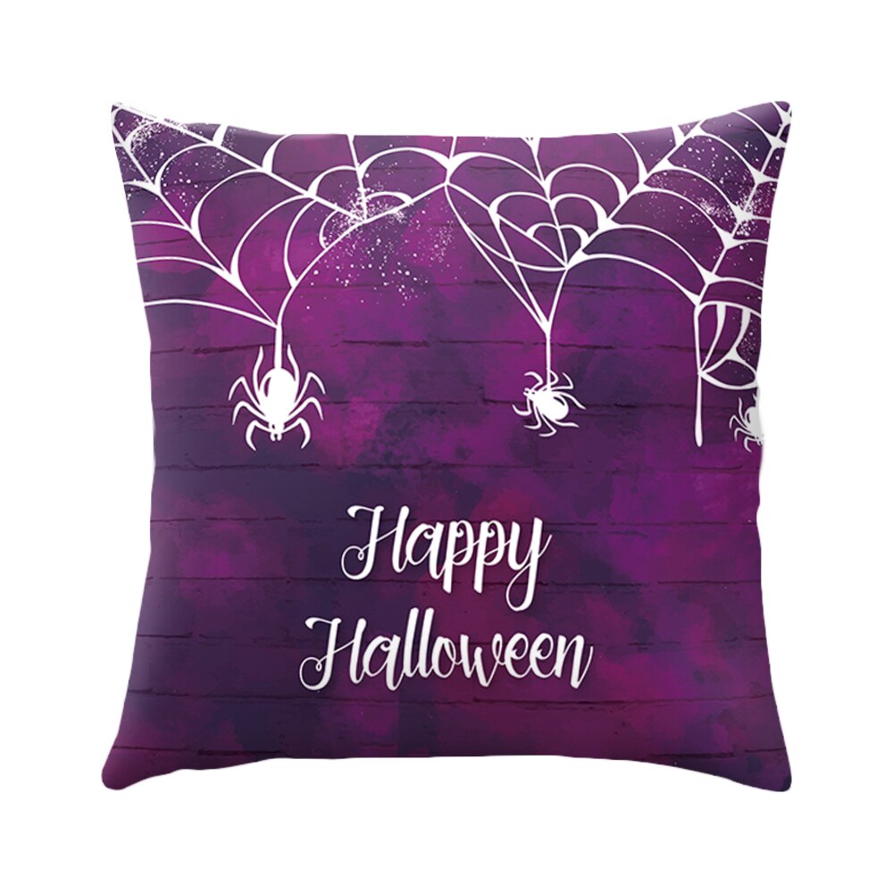 DIDIHOU Pumpkin Castle Spider Cushion Cover