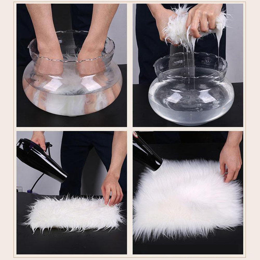 DIDIHOU Rectangle/Flower Soft Faux Sheepskin Fur