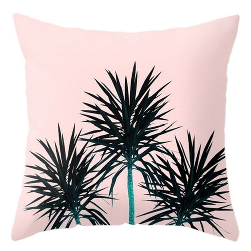 DIDIHOU Soft Cushion Cover Leaf Geometry Pillow