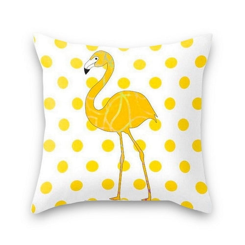 DIDIHOU Yellow Striped Pillowcase Geometric Throw