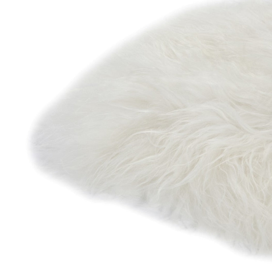 2x Schapenvacht IJslands | Natural wit | 210 x 80cm