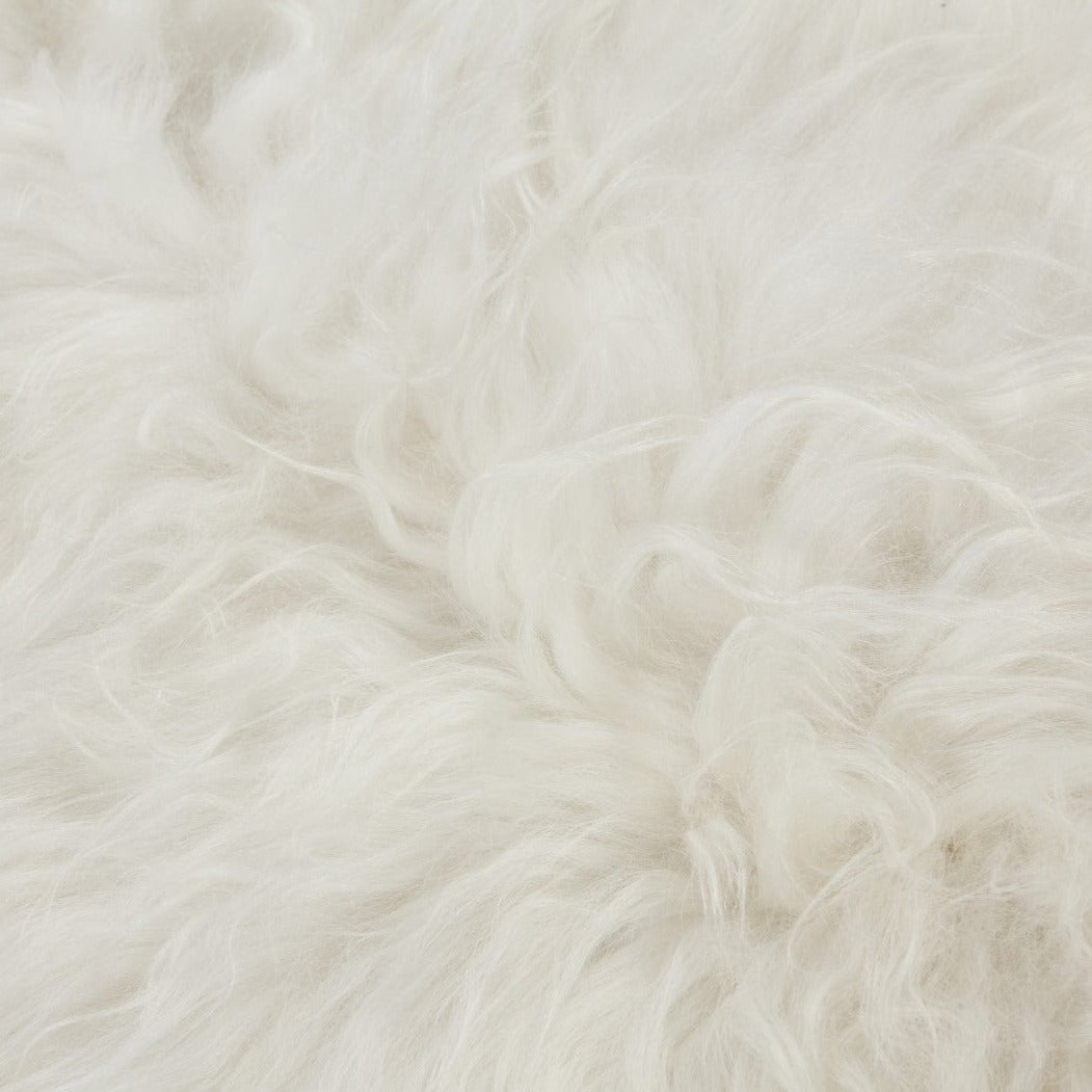 2x Schapenvacht IJslands | Natural wit | 210 x 80cm