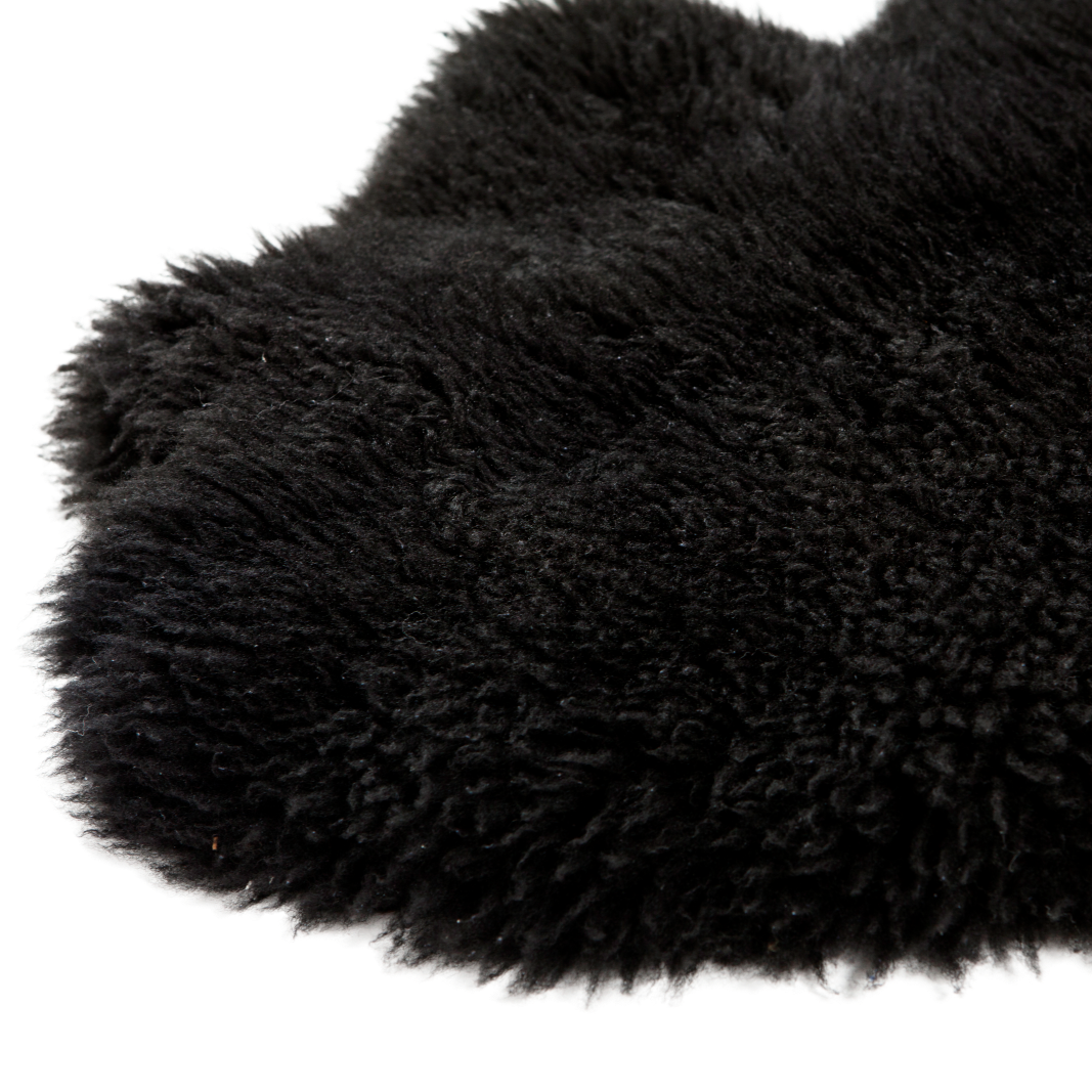 Schapenvacht | Natural zwart | 100 x 65cm