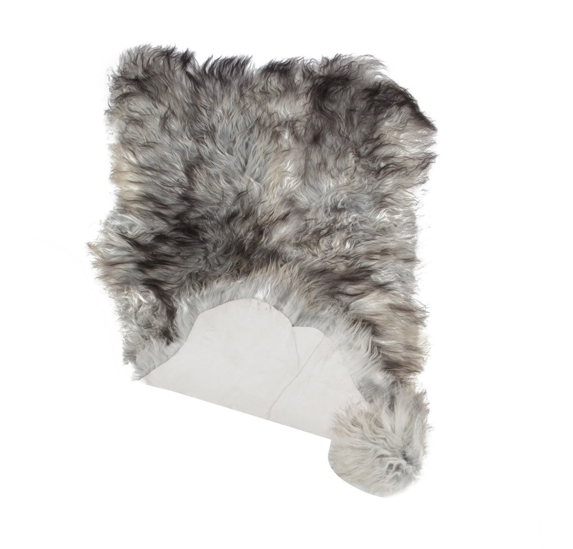 4x Schapenvacht IJslands | Natural grijs | 140 x 210cm