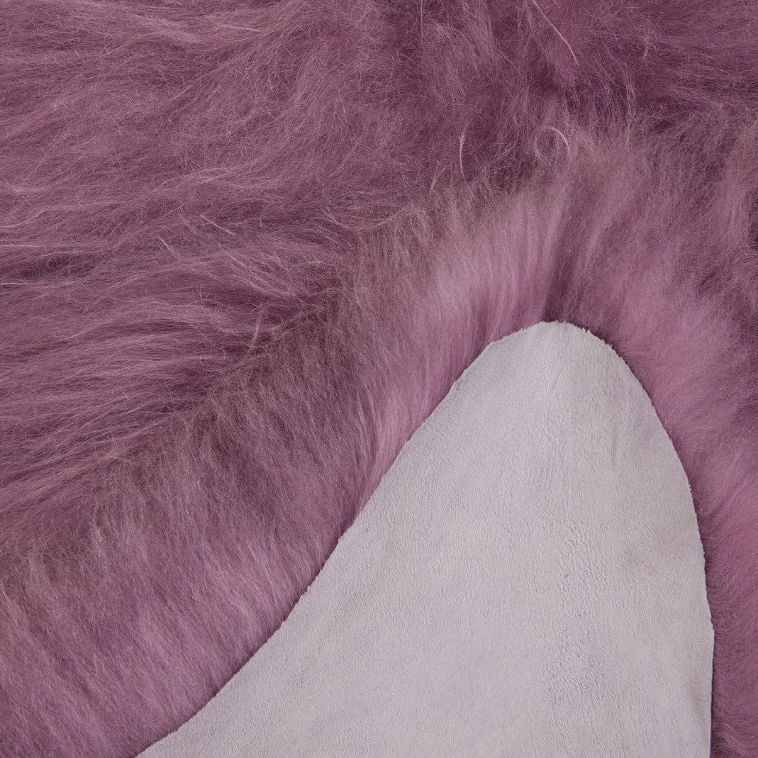 Schapenvacht IJslands | Donkerroze | 100 x 65cm