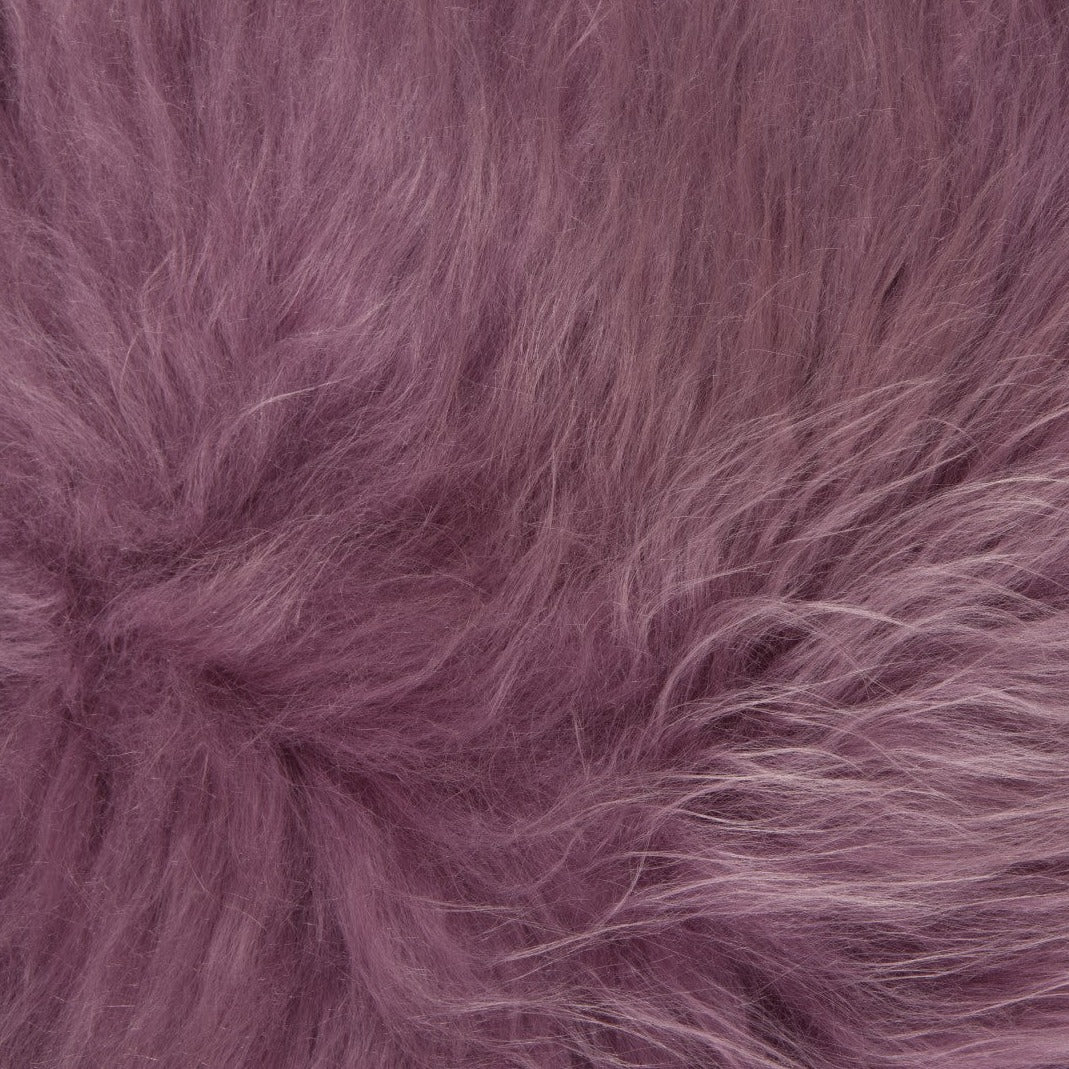 Schapenvacht IJslands | Donkerroze | 100 x 65cm