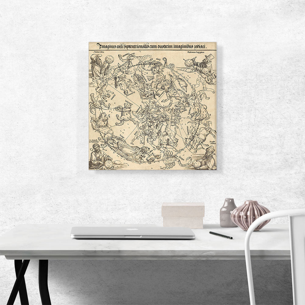 Celestial Map of The Northern Hemisphere - Northern Sky