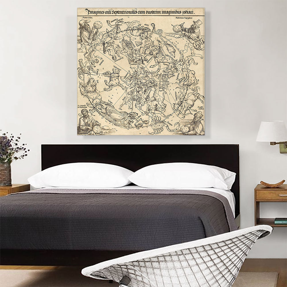 Celestial Map of The Northern Hemisphere - Northern Sky