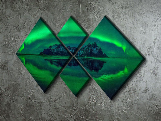 Eye of Stokksnes 4 Square Multi Panel Canvas