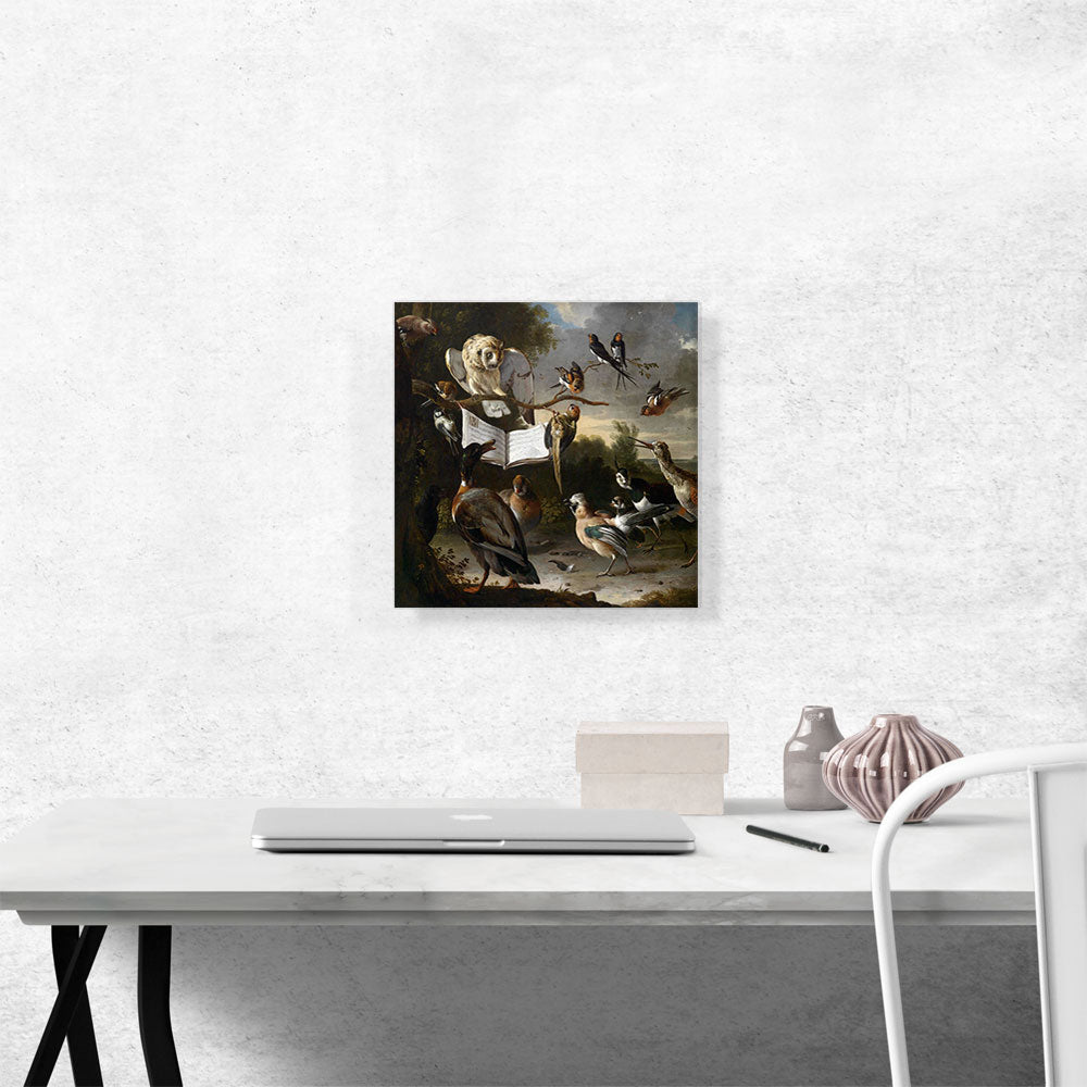 Duck, Parrot and Owl with Music Notebook