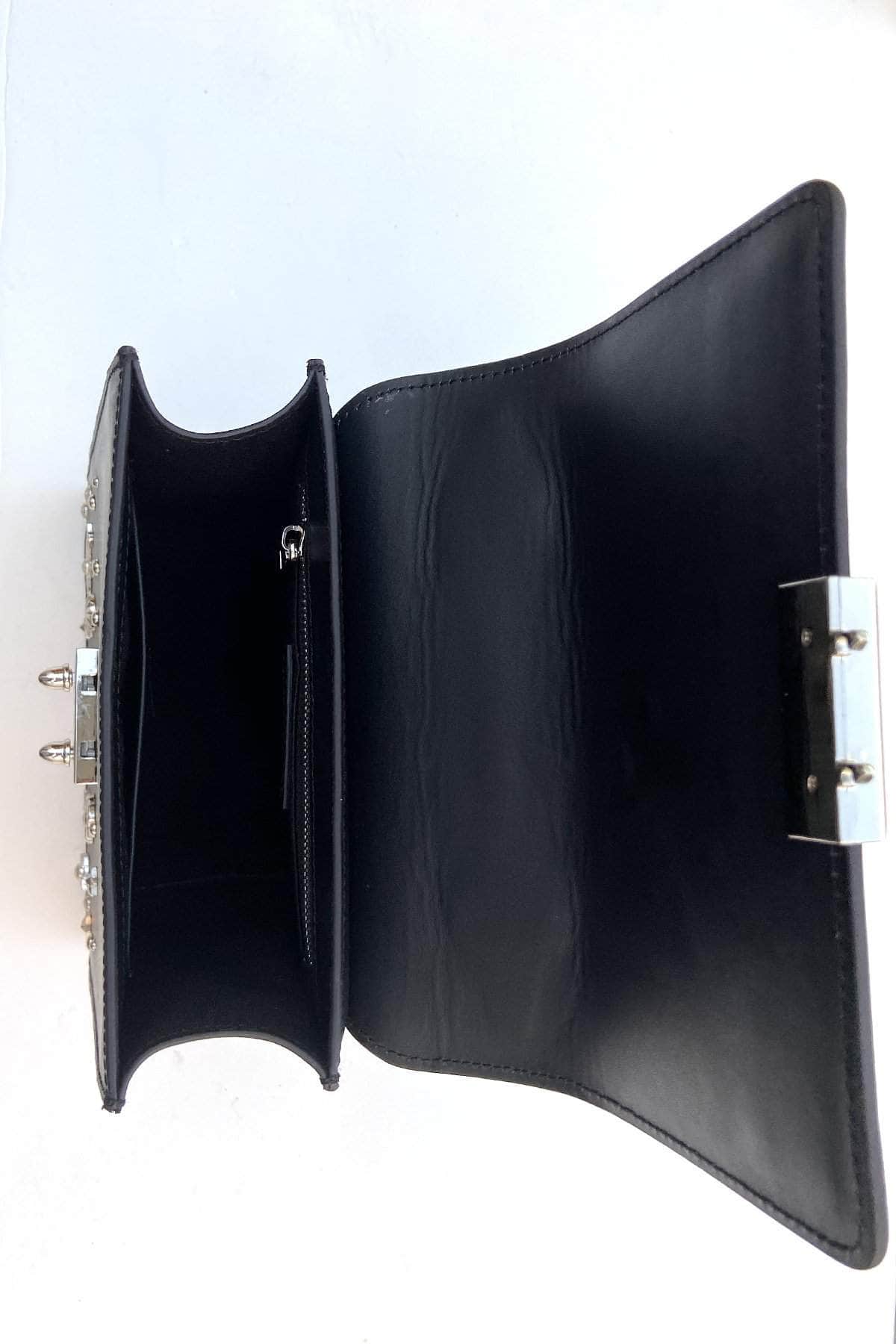 SUSU Convertible Leather Backpack Purse Black Crossbody Bag  Women's