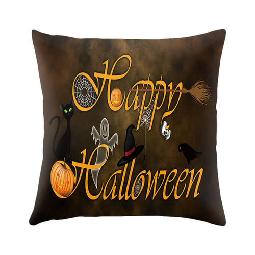 Halloween Cushion Cover Happy Halloween Print