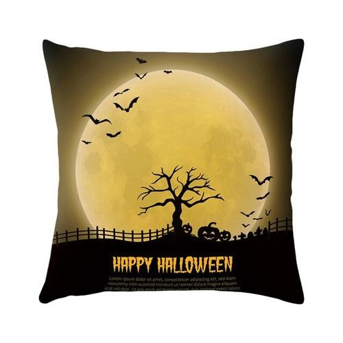 Halloween Cushion Cover Happy Halloween Print