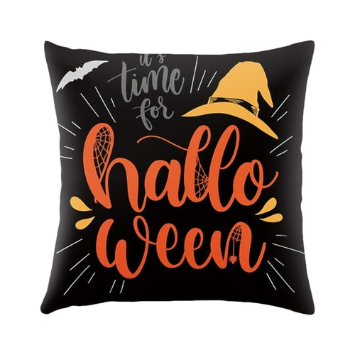Halloween Cushion Cover Happy Halloween Print