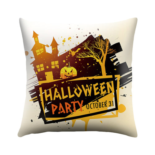 Halloween Cushion Cover Happy Halloween Print