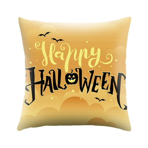 Halloween Cushion Cover Happy Halloween Print