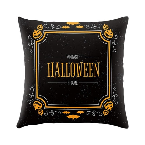 Halloween Cushion Cover Happy Halloween Print