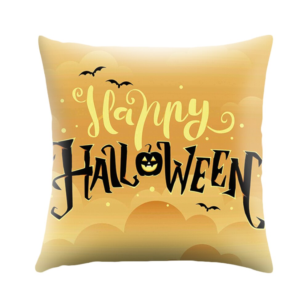 Halloween Cushion Cover Happy Halloween Print