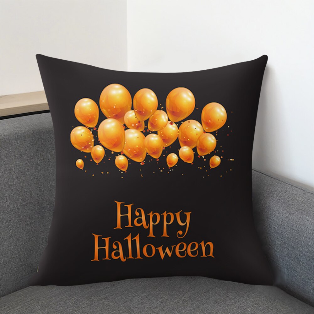 Halloween Cushion Cover Happy Halloween Print