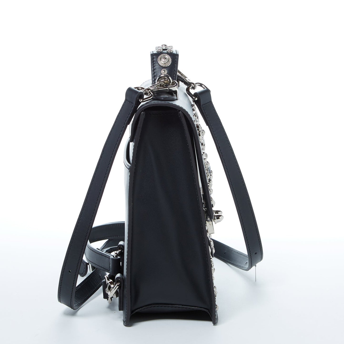 SUSU Convertible Leather Backpack Purse Black Crossbody Bag  Women's