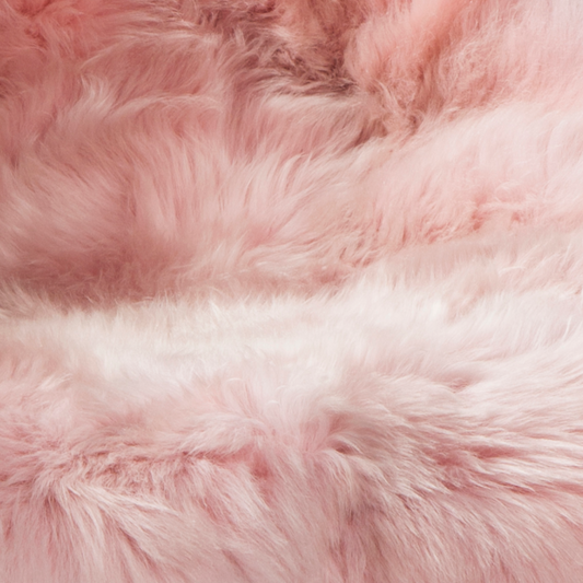 Schapenvacht | Roze | 100 x 65cm