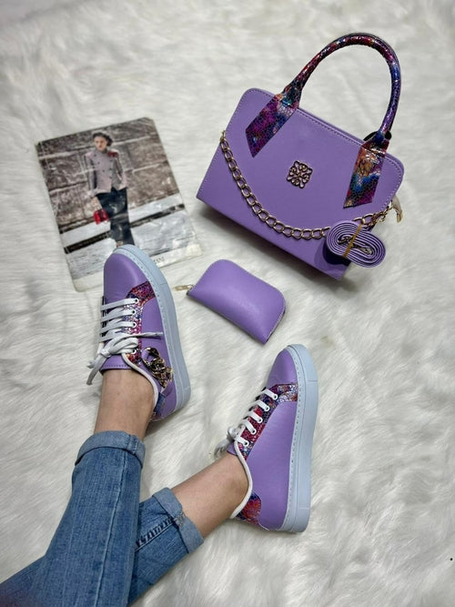 Mini Bag Sneaker & Wallet Matching Set