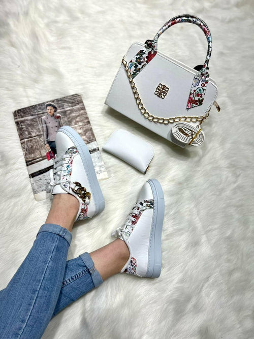 Mini Bag Sneaker & Wallet Matching Set