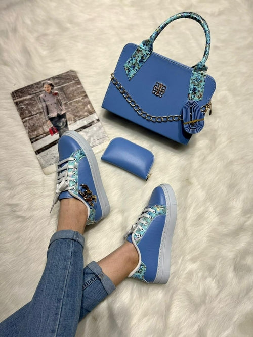 Mini Bag Sneaker & Wallet Matching Set