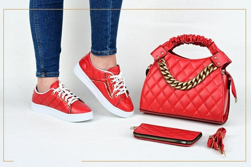 Sneakers 3 Piece Matching Bag Set