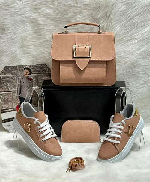 Crossbody Bag Shoes Matching Set
