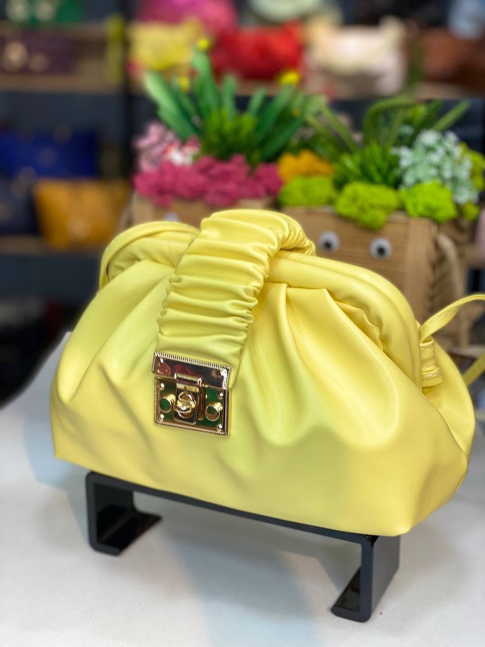 Ruched Clip Mini Bag