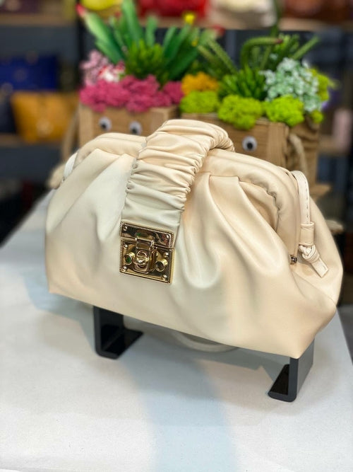 Ruched Clip Mini Bag