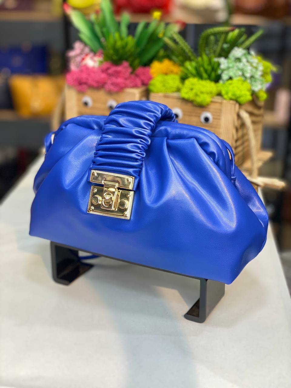 Ruched Clip Mini Bag