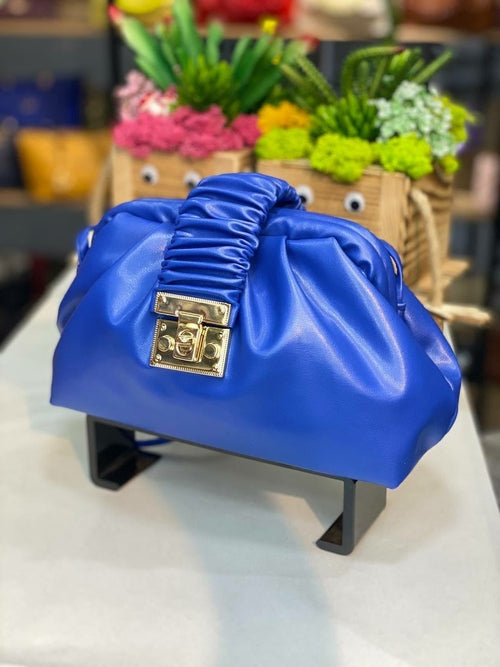 Ruched Clip Mini Bag